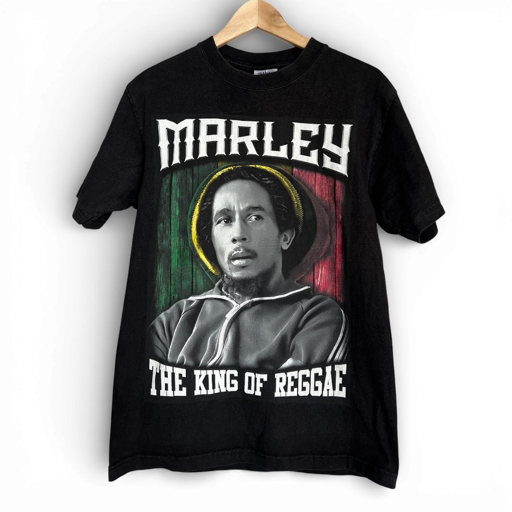 Bob Marley “King of Reggae” Graphic T-Shirt | Shaka Wear Super MAX Heavy Medium